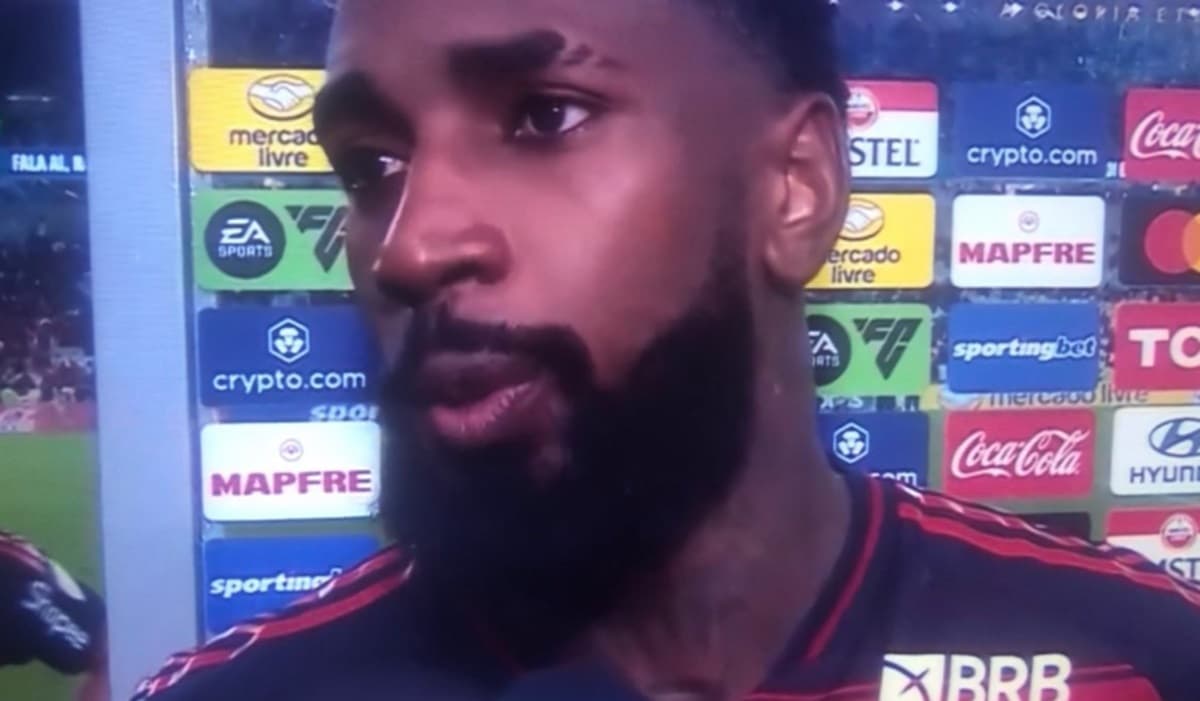 gerson após jogo do flamengo contra táchira