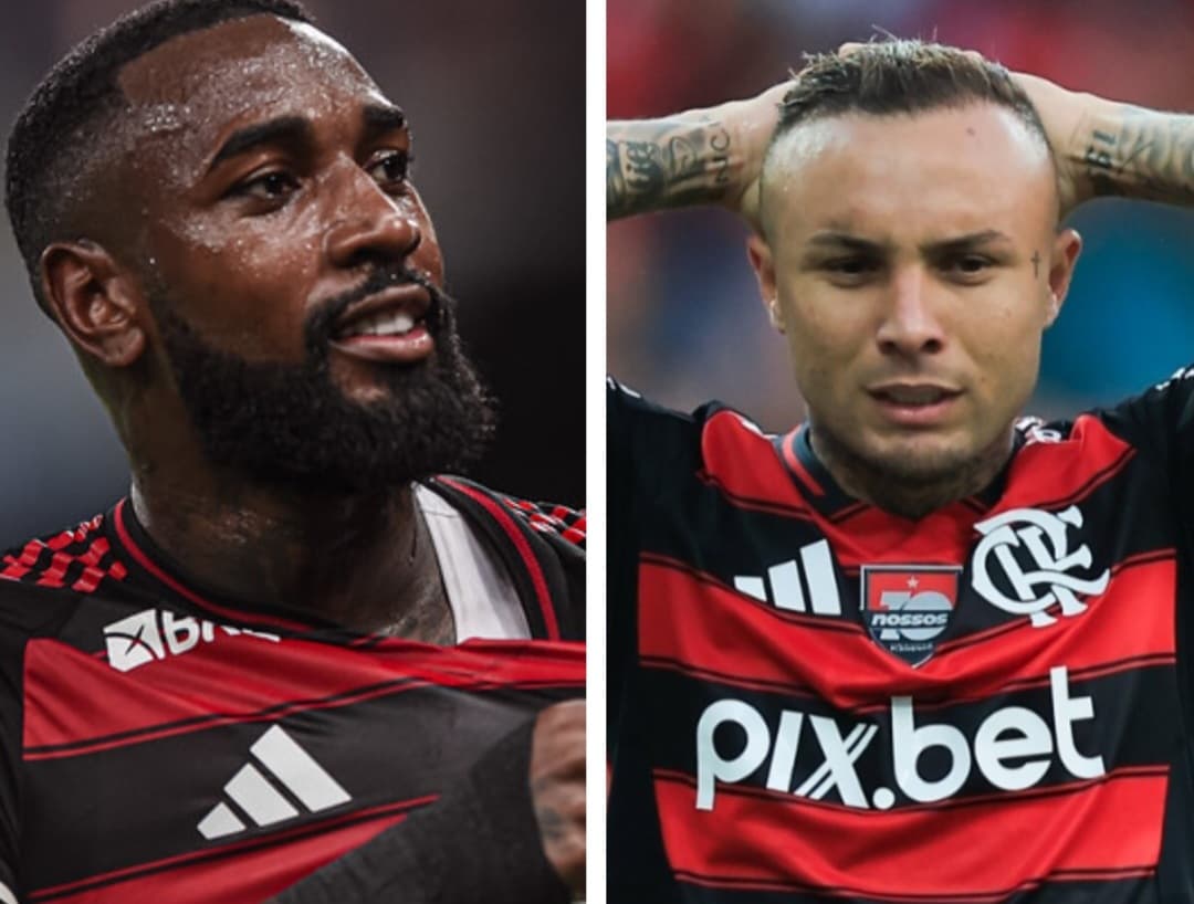 Gerson e Everton Cebolinha pelo Flamengo