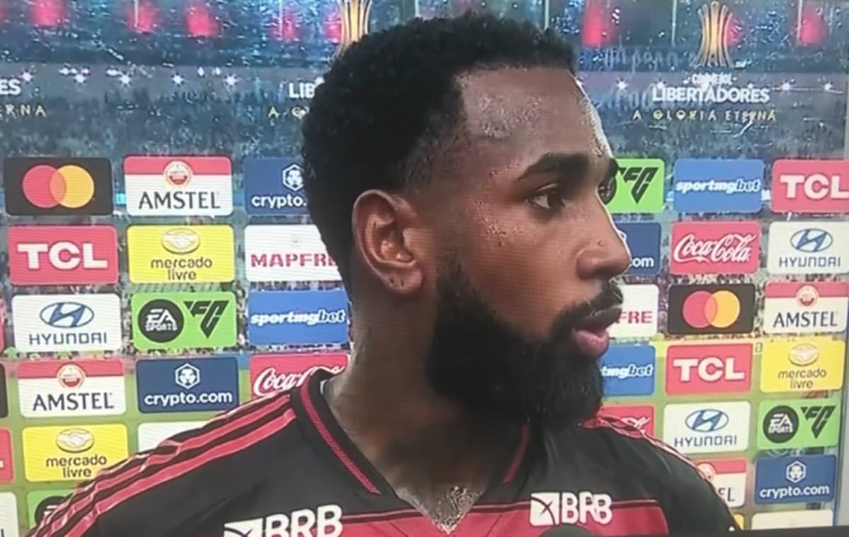 gerson em entrevista após vitória do flamengo