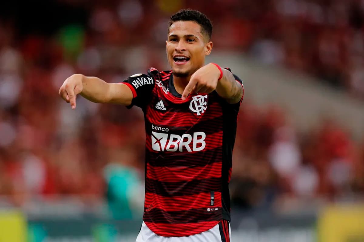João Gomes em Flamengo x Palmeiras
