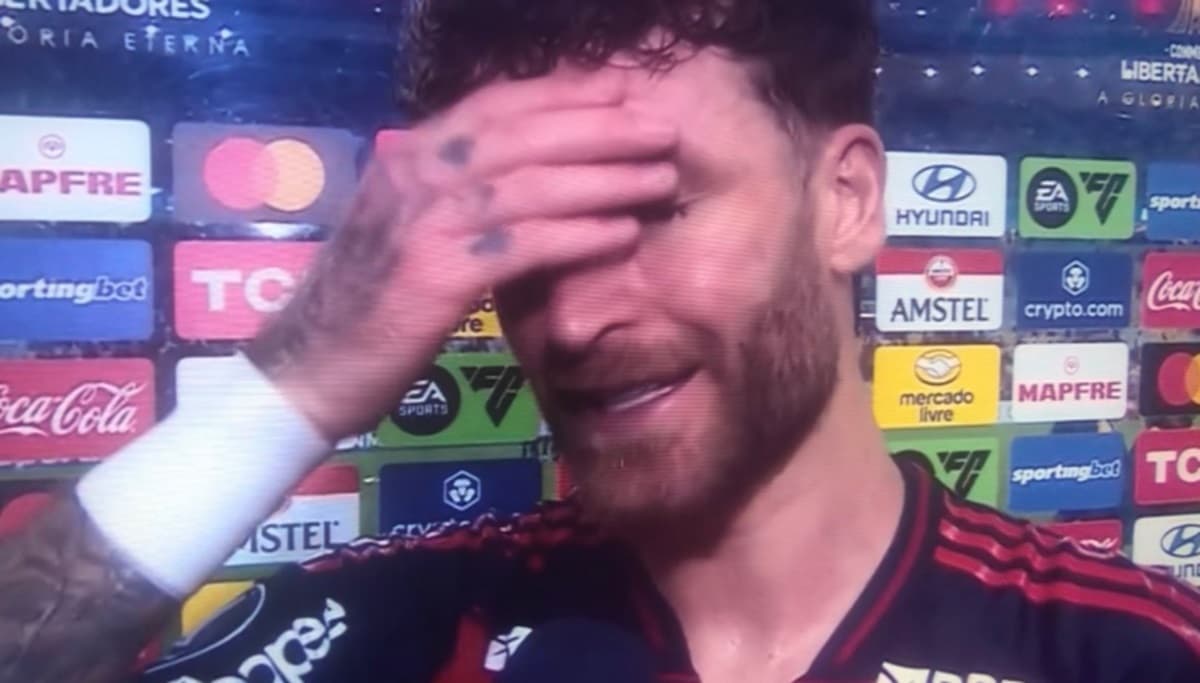 léo pereira após jogo do flamengo contra táchira