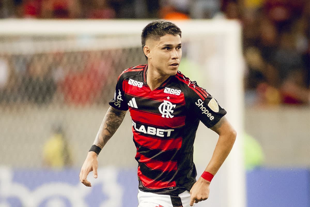 Luiz Araújo durante Flamengo x LDU pela Libertadores
