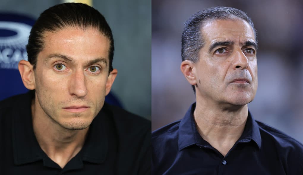 Filipe Luís (esquerda) e Renato Paiva (direita)