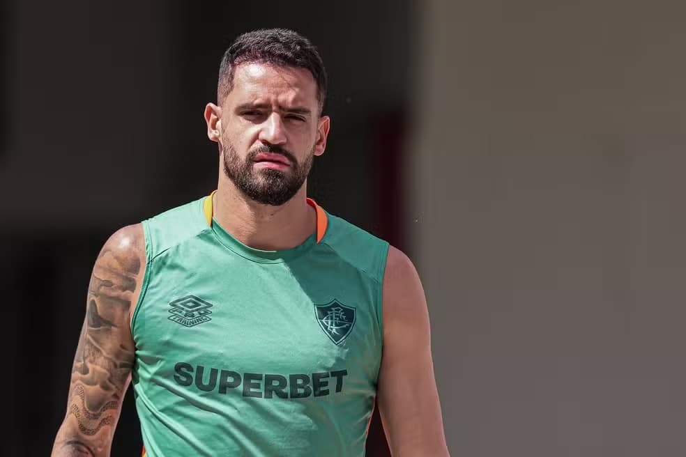 Renato Augusto em treino do Fluminense