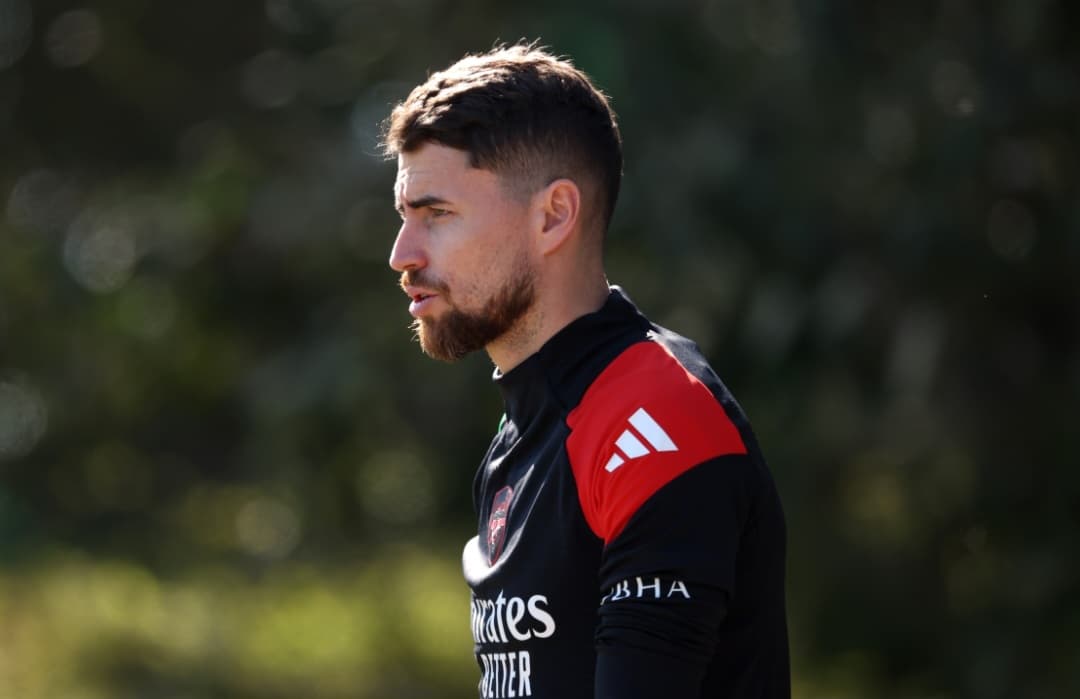 Jorginho no treino do Arsenal