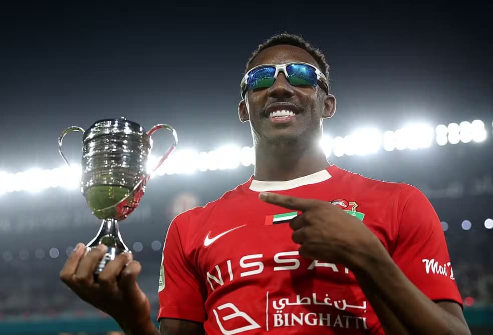 Yuri César, ex-Flamengo, foi o cara da conquista do Shabab Al-Ahli