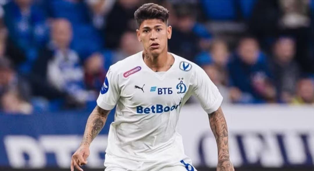 Carrascal em campo pelo Dínamo Moscou