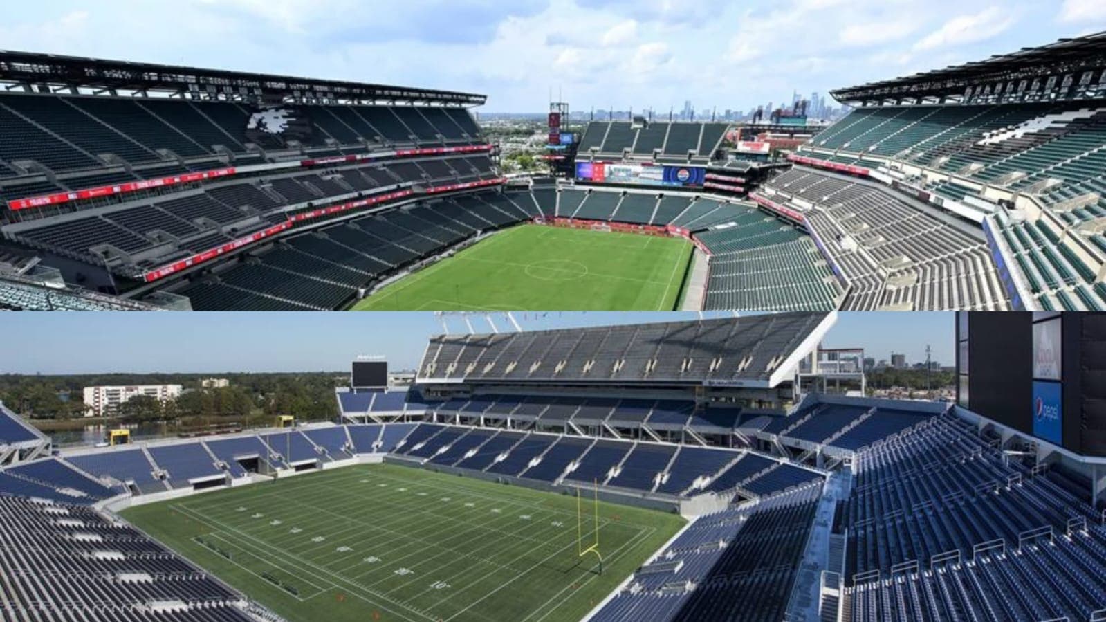 Lincoln Financial Field e Camping World Stadium