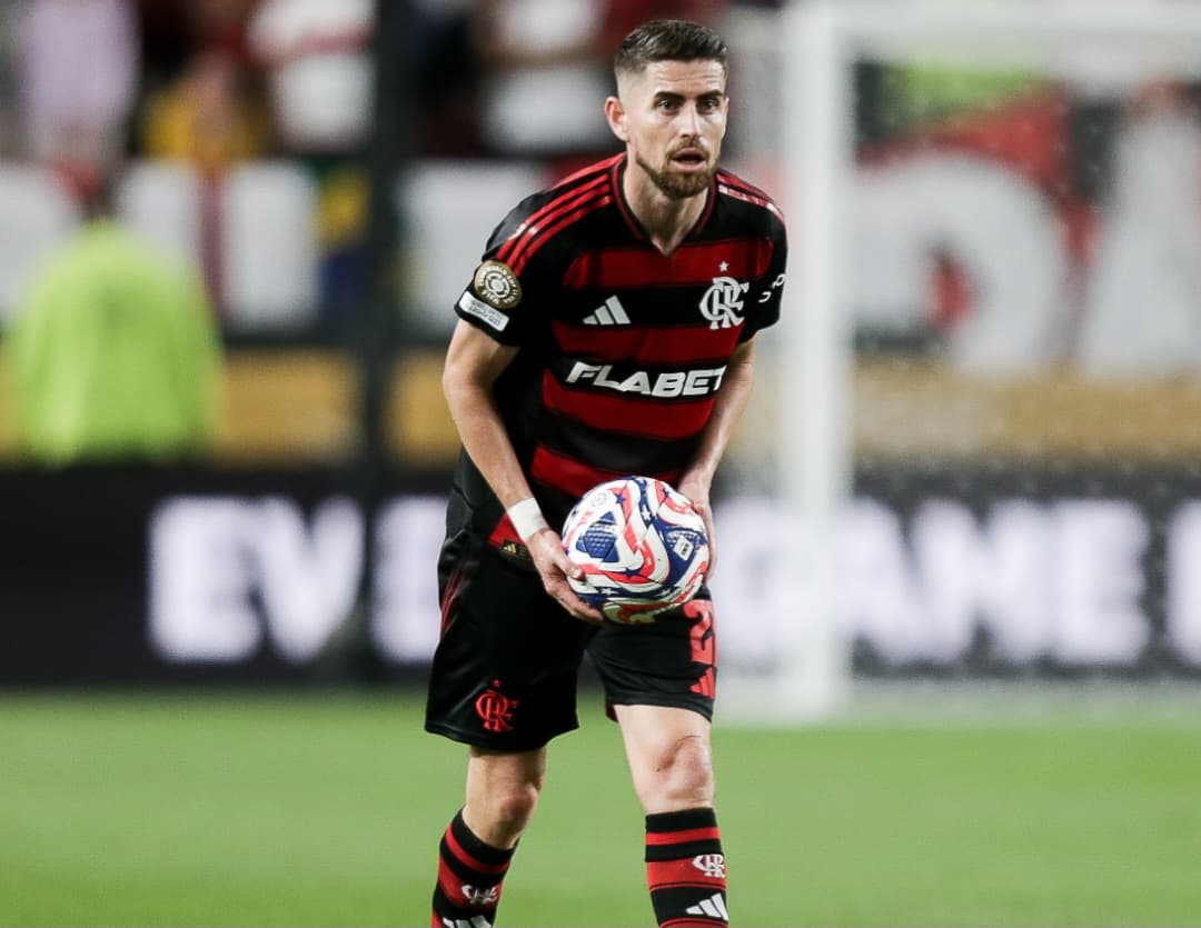 Jorginho em estreia pelo Flamengo