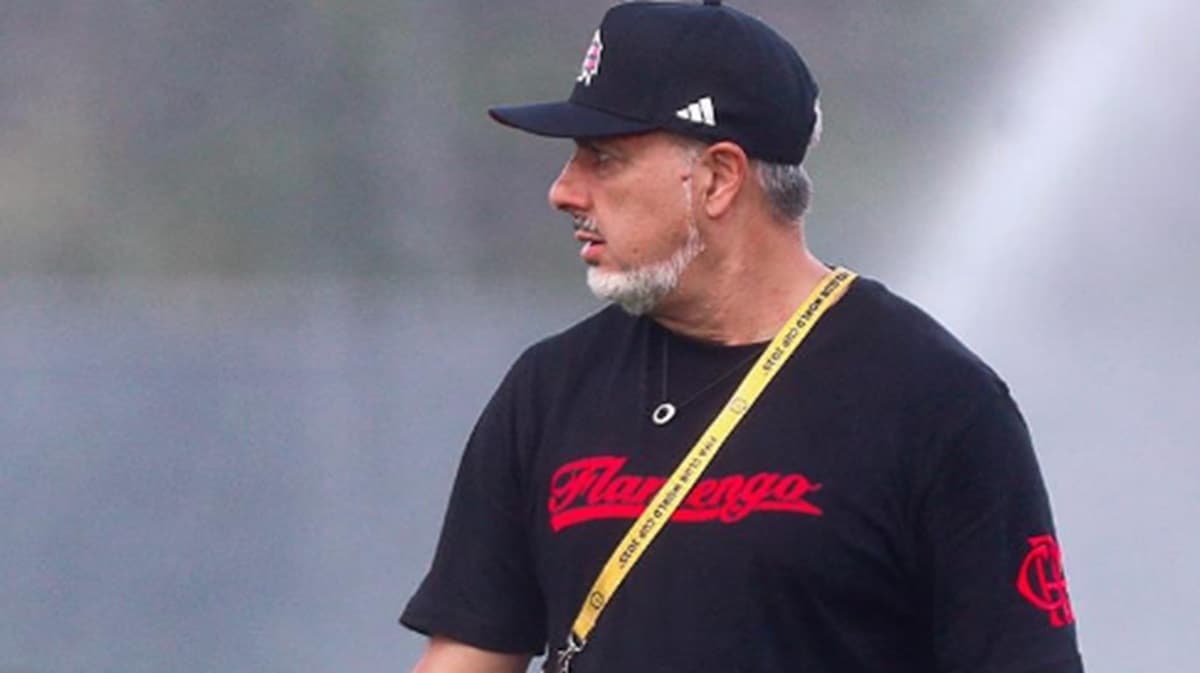 josé boto em treino do flamengo nos eua