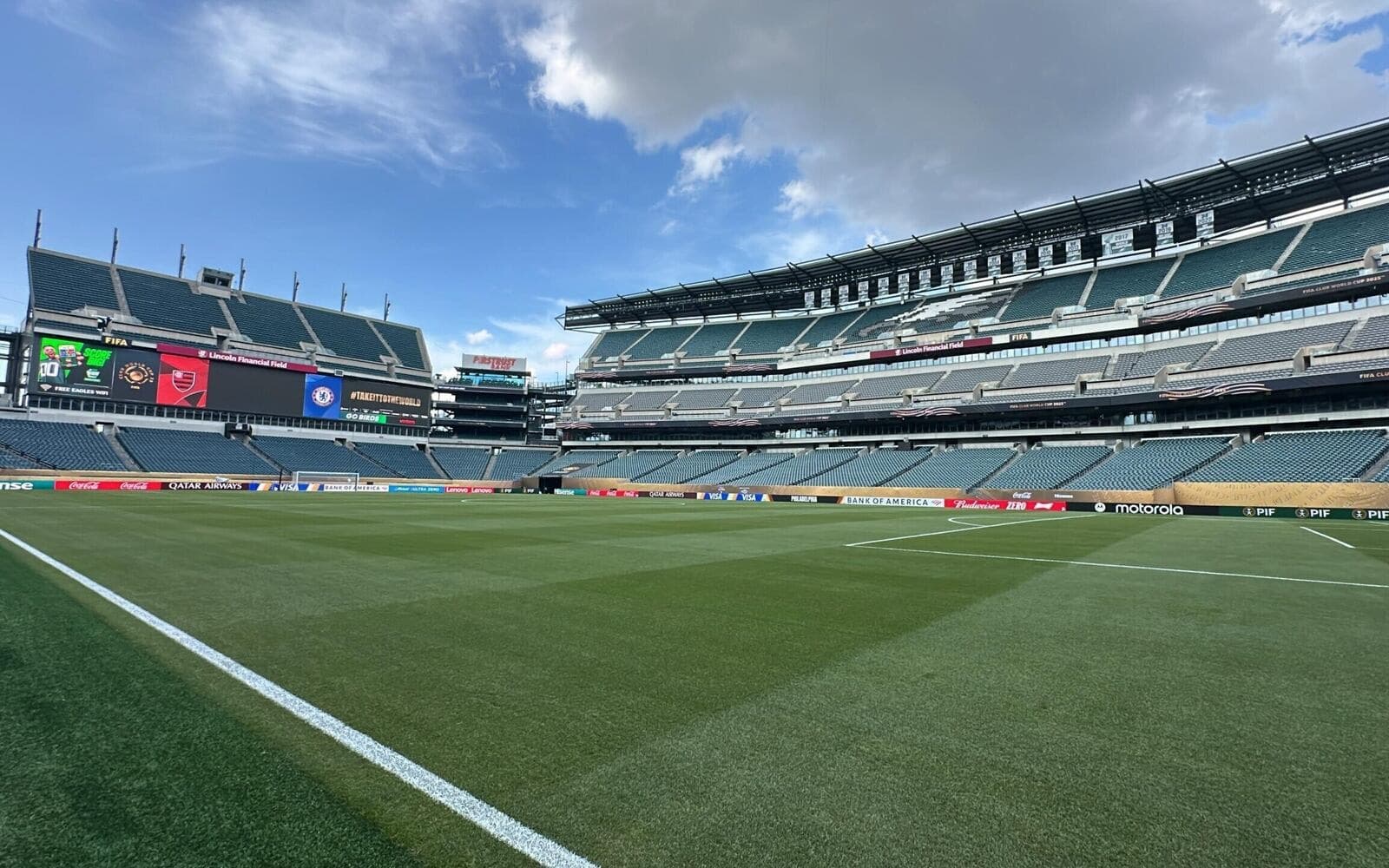 Estádio Lincoln Financial Field recebe jogo decisivo entre Flamengo e Chelsea