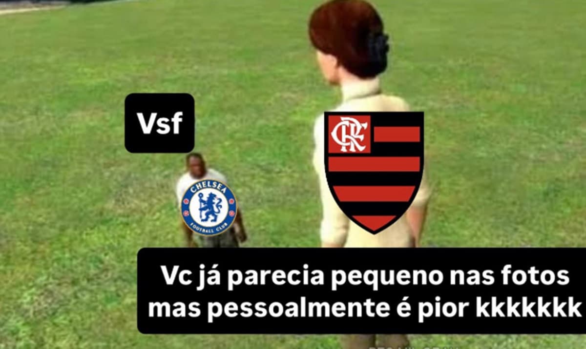 memes de flamengo x chelsea