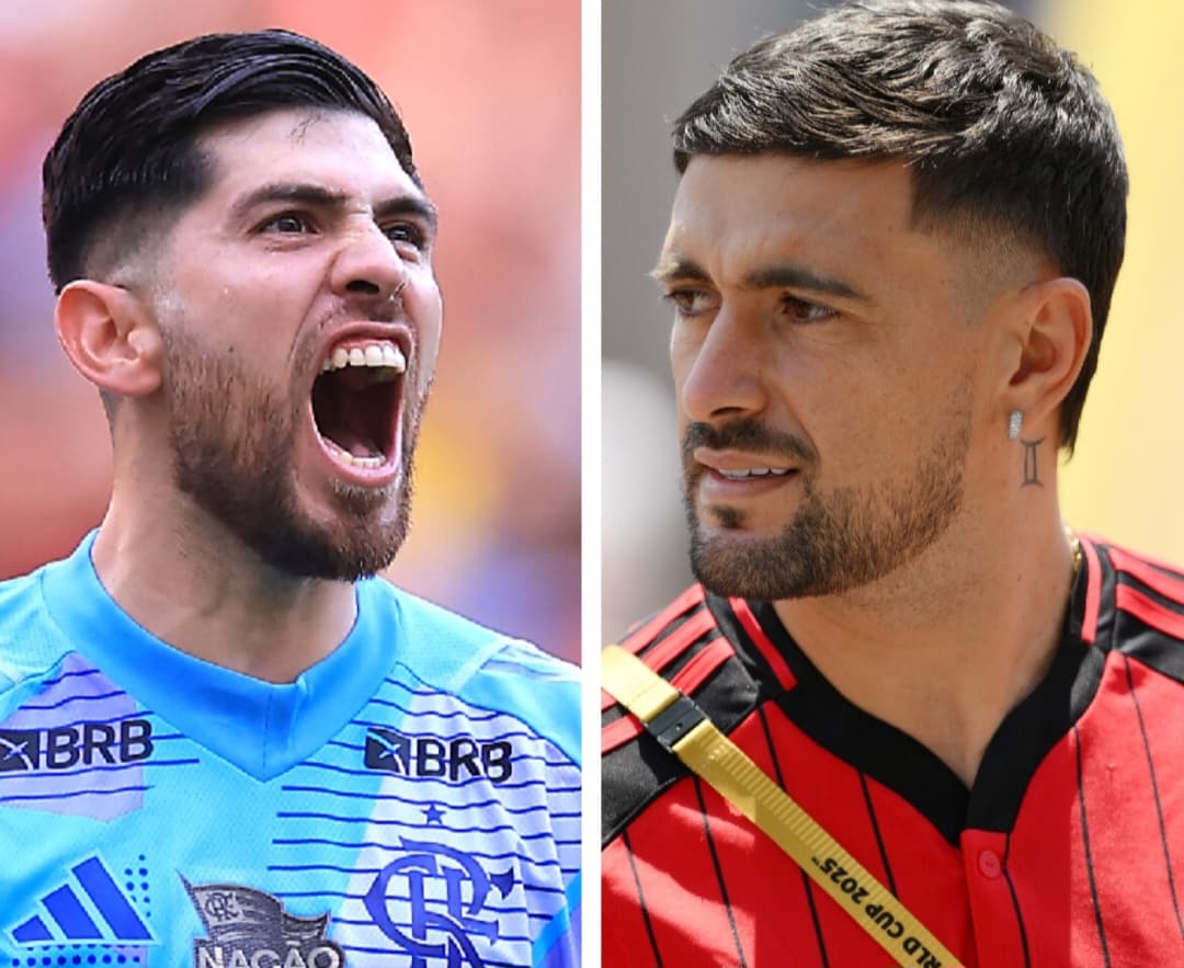 Rossi e Arrascaeta pelo Flamengo