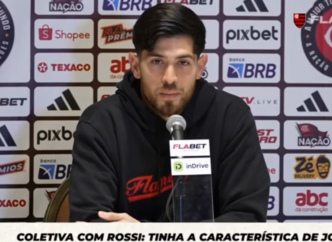 Rossi em coletiva no Flamengo