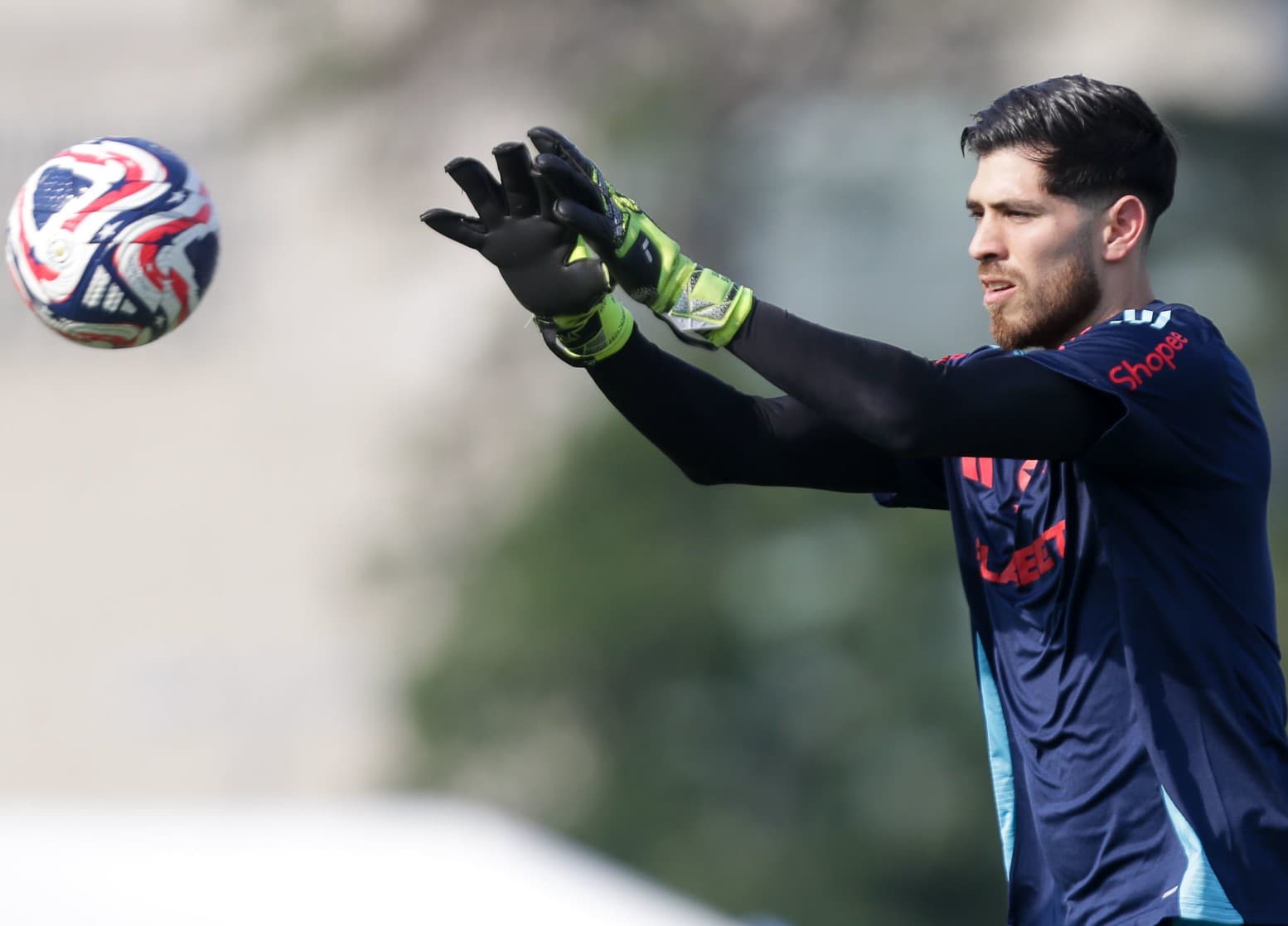 Rossi em treinamento do Flamengo para a Copa do Mundo de Clubes