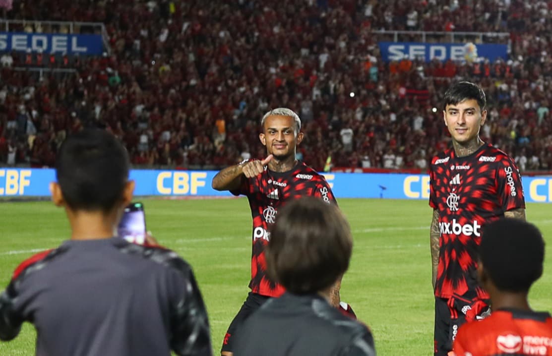 wesley e pulgar no maranhão flamengo