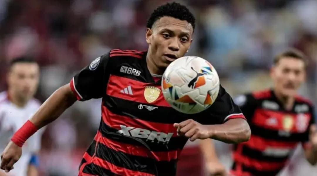 Daniel Sales em campo pelo Flamengo