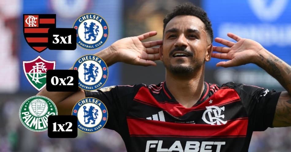 danilo em jogo do flamengo contra o chelsea