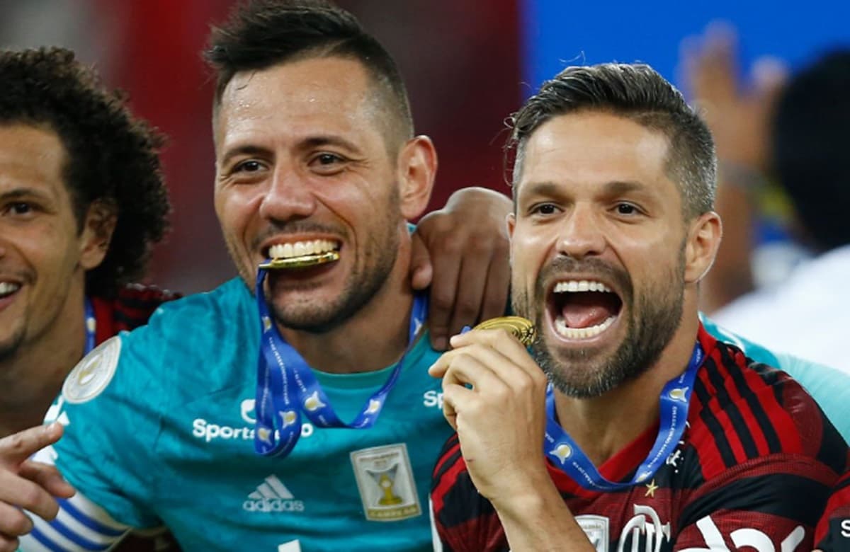 diego ribas e diego alves no flamengo