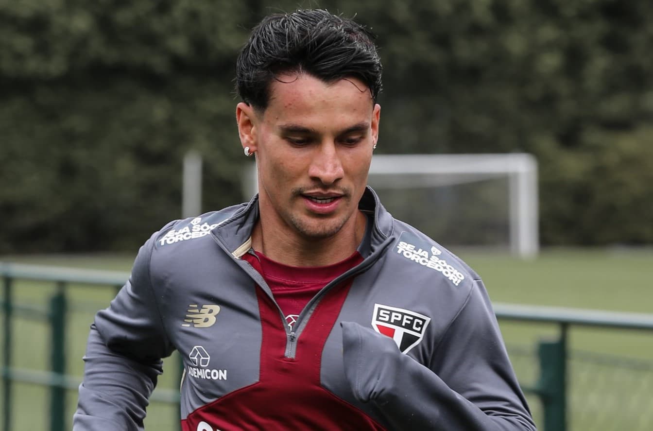 Ferreirinha em treino visando Flamengo x São Paulo