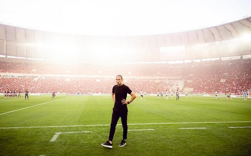Filipe Luís na partida contra o São Paulo