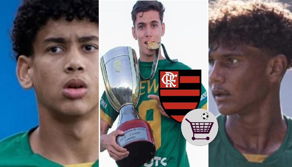 flamengo contrata trio para sub-16