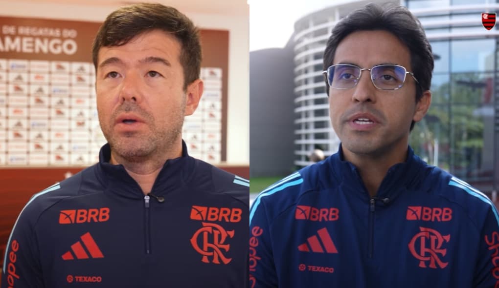 Fernando Sassaki e Luiz Macedo, médicos do Flamengo