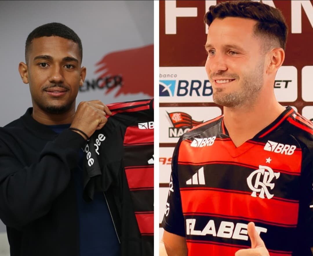 Saúl e Samuel Lino pelo Flamengo