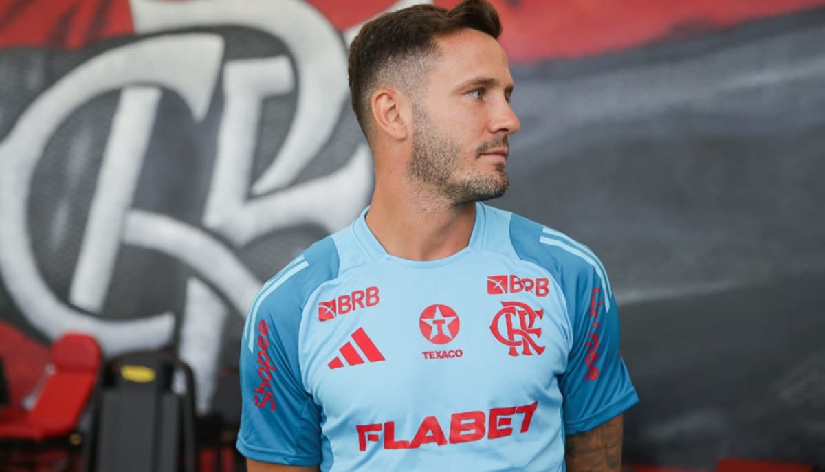 saúl em treino do flamengo
