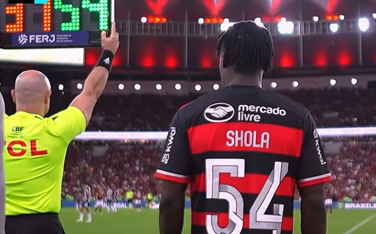 shola em ação pelo flamengo