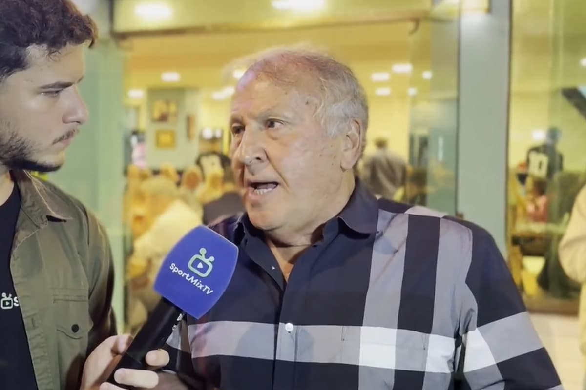 Zico, ídolo do Flamengo, durante entrevista