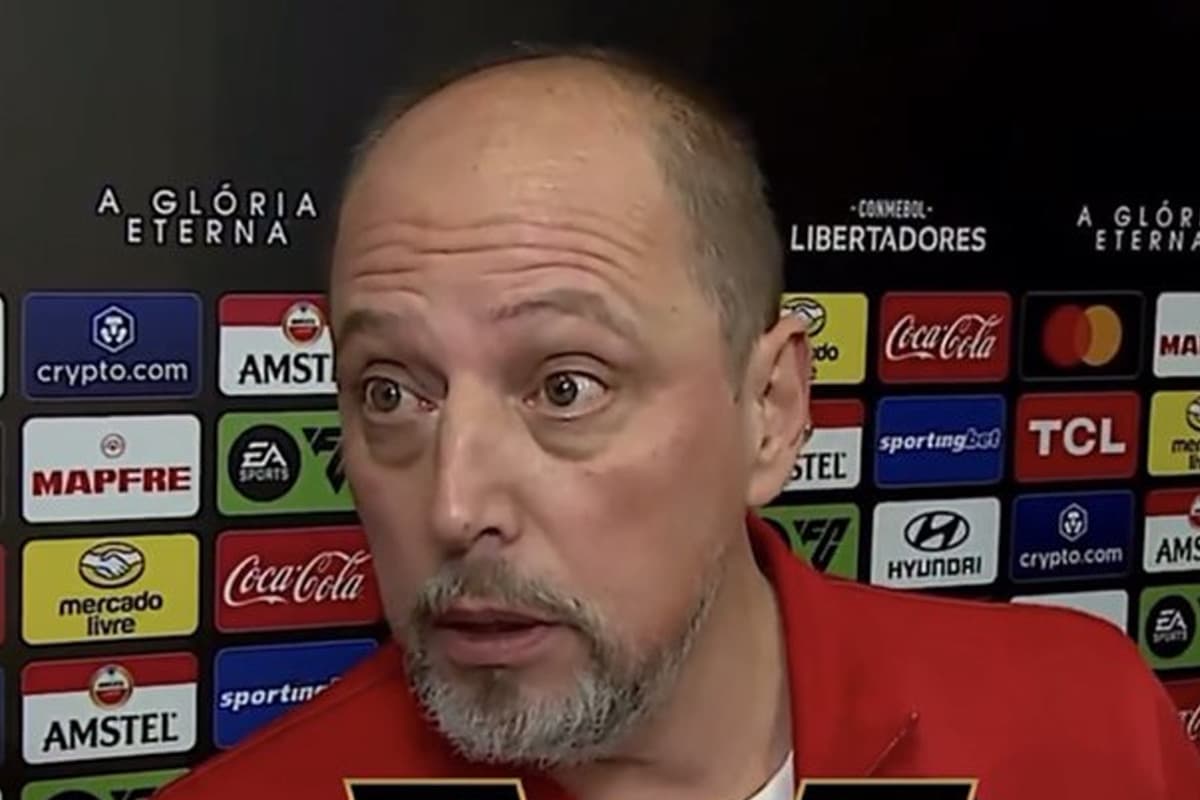 Trecho de entrevista de Alessandro Barcelos, presidente do Internacional, após Flamengo x Internacional