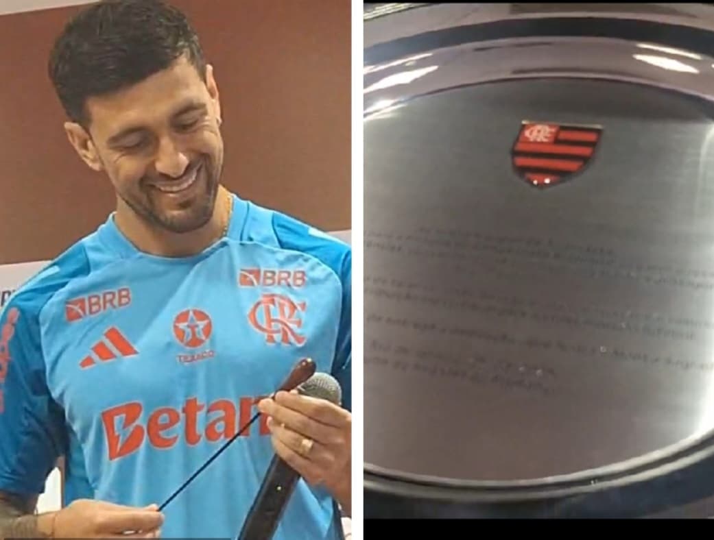 Arrascaeta homenageado no Ninho do Urubu