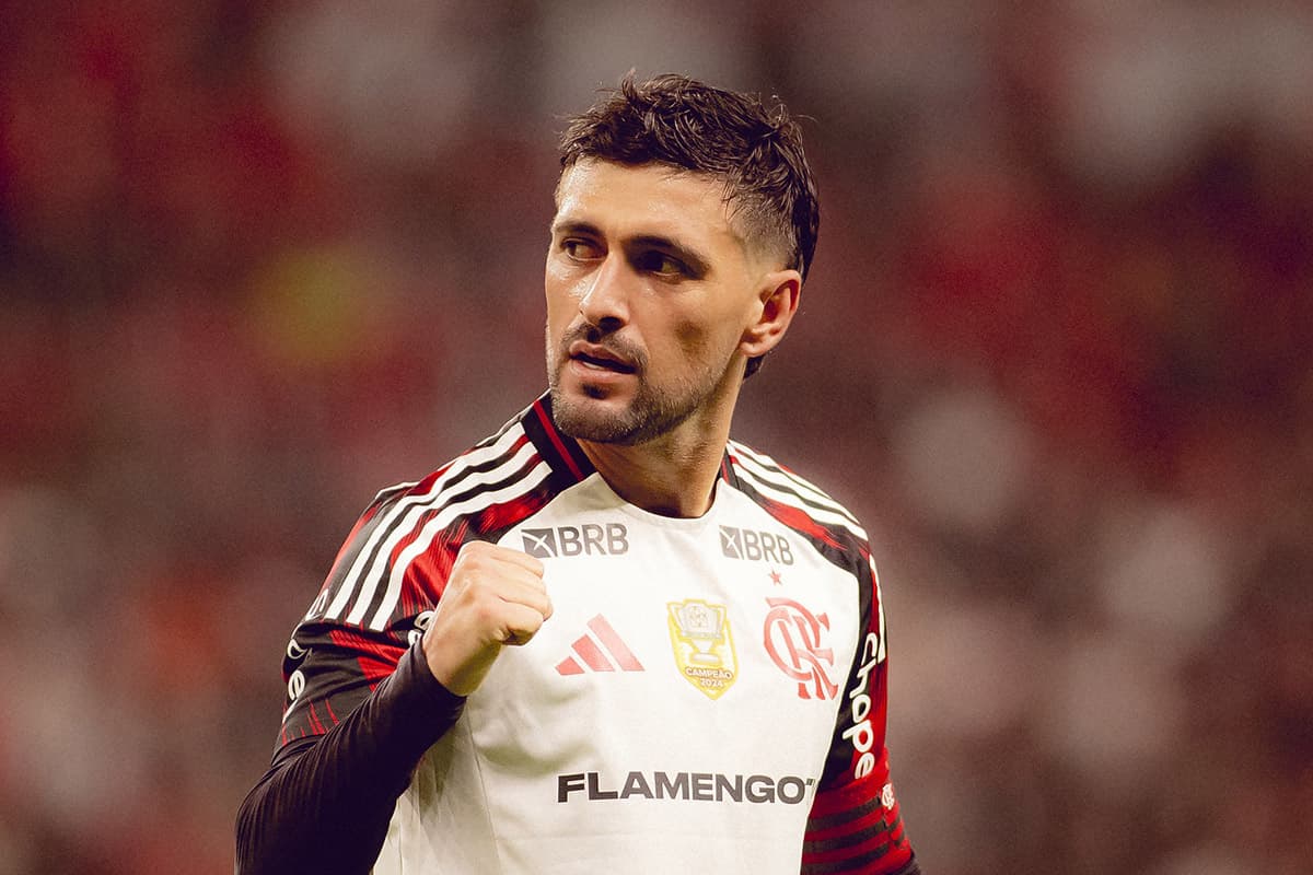 Arrascaeta durante Flamengo x Internacional