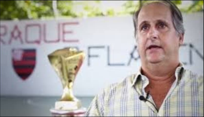 Carlos Noval no Ninho do Urubu em 2019