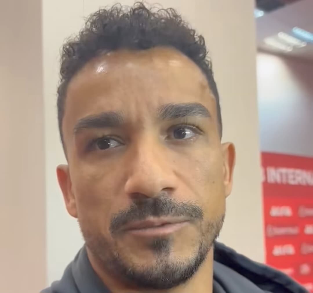 Danilo após Flamengo x Internacional no Beira-Rio