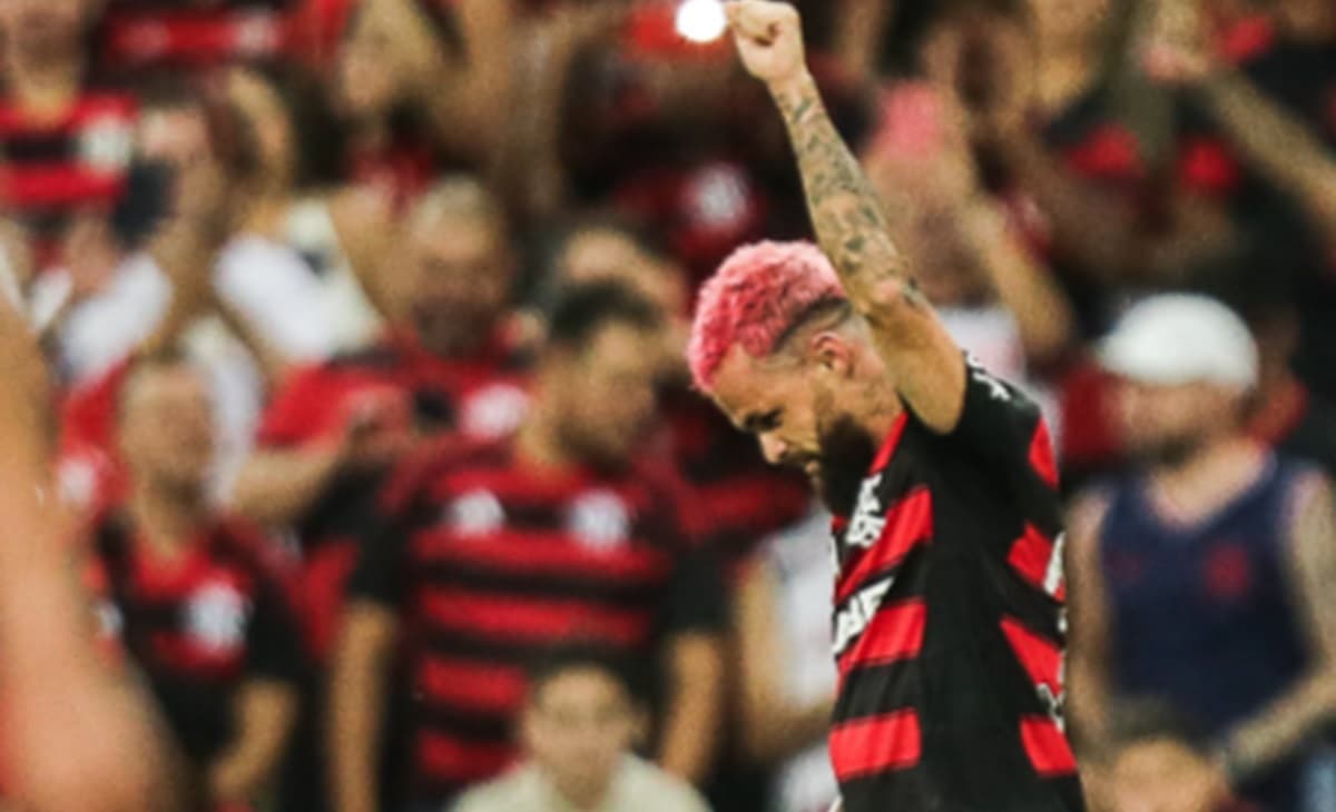 michael vibra com gol do flamengo