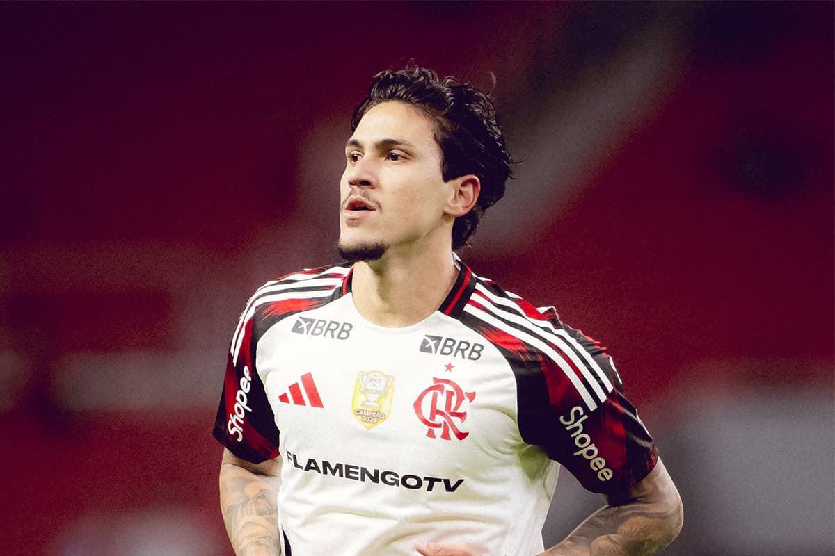 Pedro durante Flamengo x Internacional