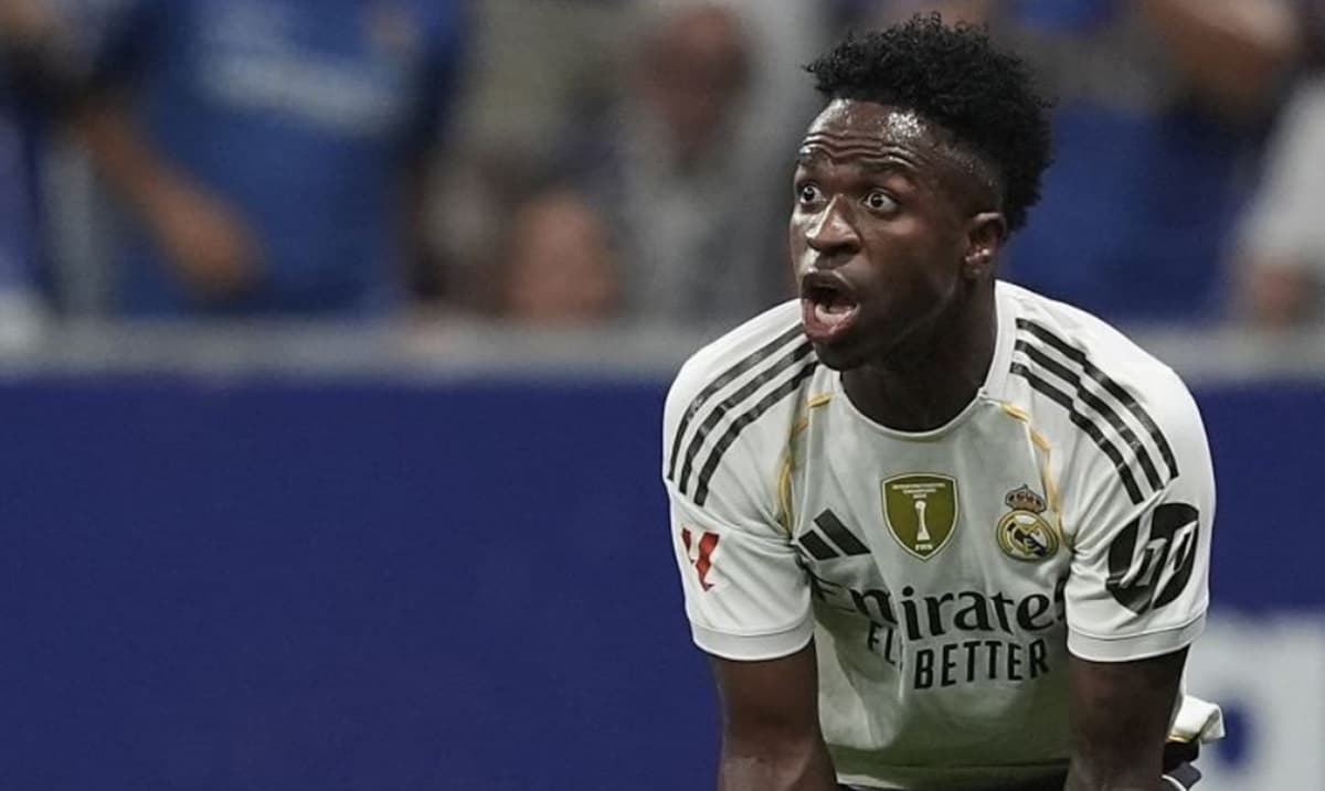 vini jr em jogo do real madrid na atual temporada