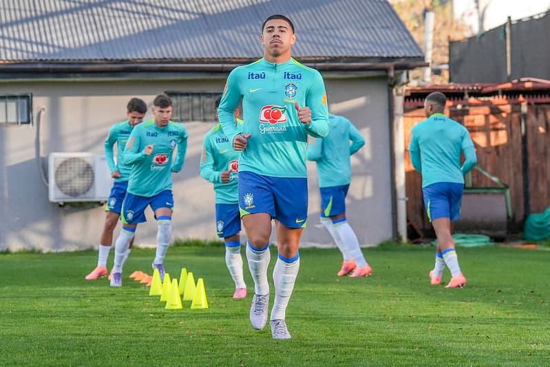 Iago em Treino da Seleção Sub-20 em Santiago(CHI)