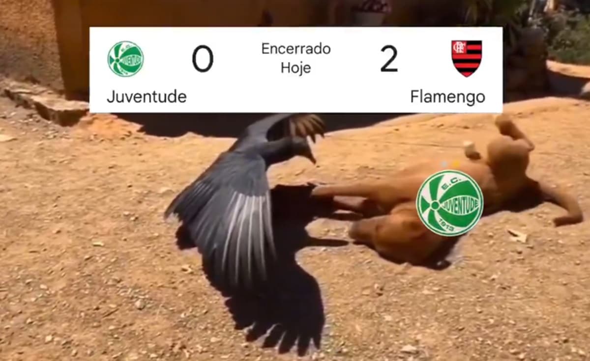 juventude x flamengo meme pelo brasileirão