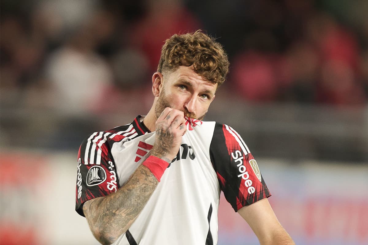 Léo Pereira durante Flamengo x Estudiantes