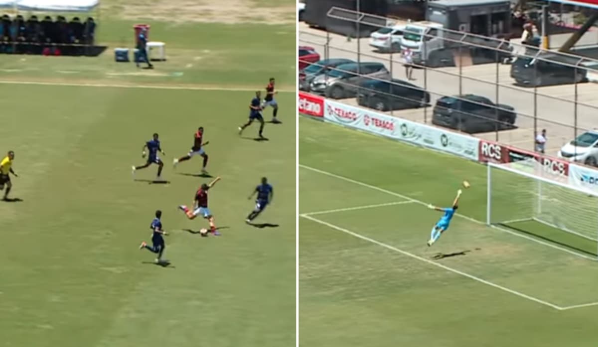 Camargo faz golaço para Flamengo contra o Maricá