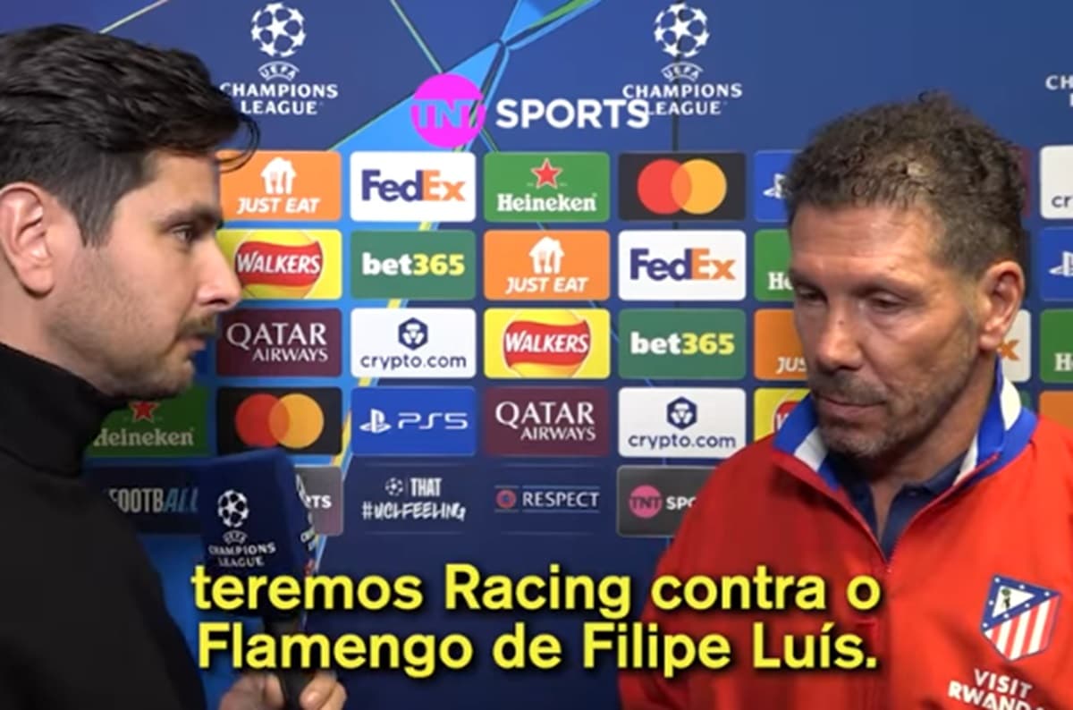 Diego Simeone avalia Flamengo x Racing e exalta Filipe Luís