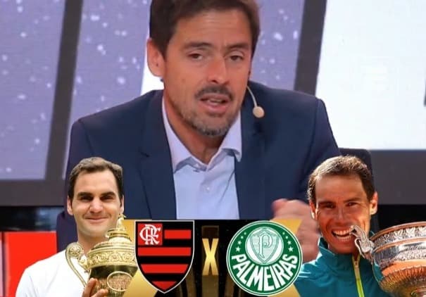 Mariano Closs comparando Flamengo x Palmeiras a Nadal x Federer