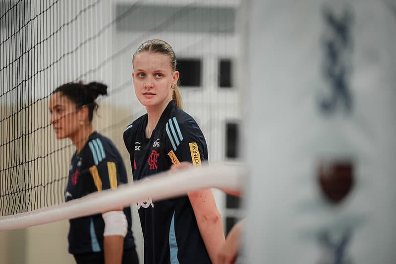 Masa Kirov em treino do Sesc Flamengo