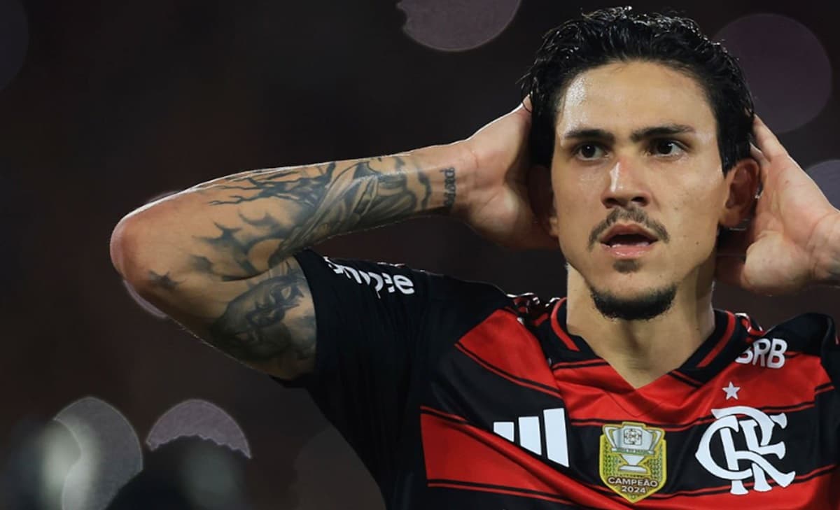 Pedro leva as mãos à cabeça Flamengo x Vitória
