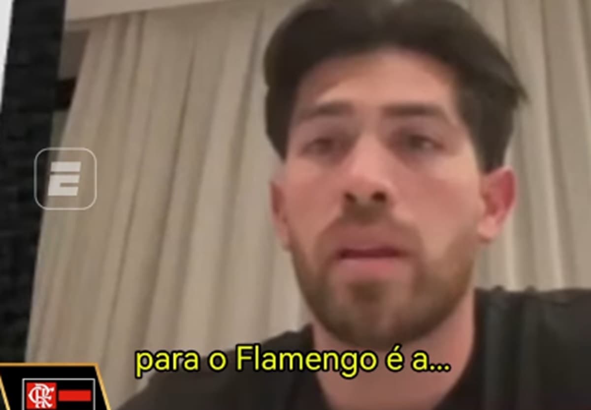 Rossi, goleiro do Flamengo, dá entrevista à ESPN