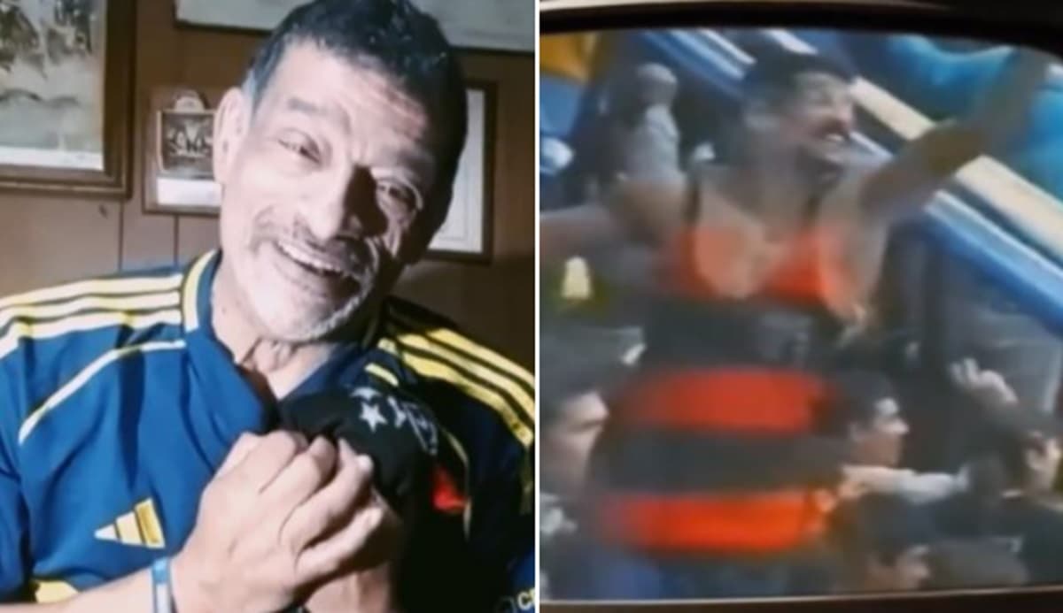 Torcedor do Boca Juniors com camisa do Flamengo