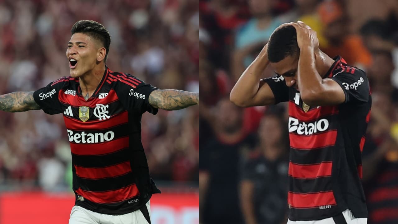 Carrascal comemorando e Lino lamentando